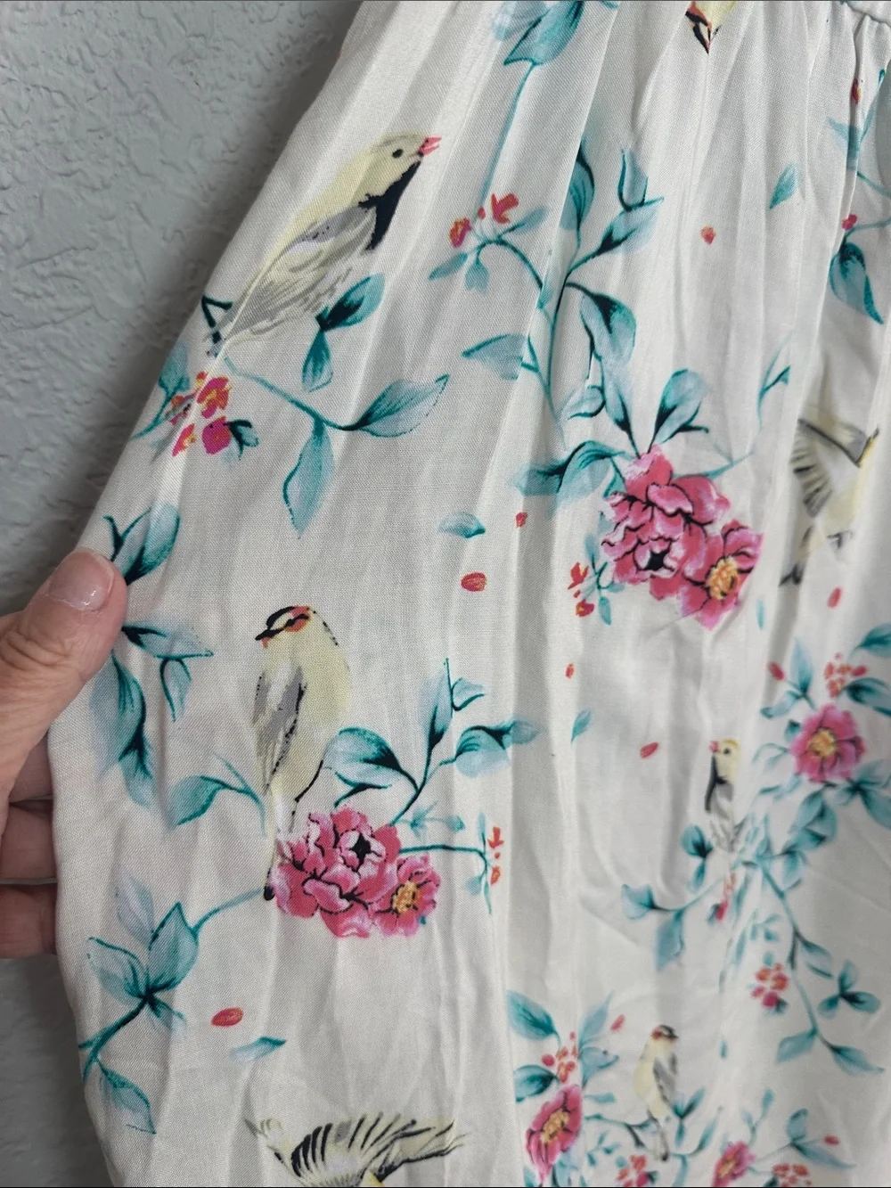 NEW torrid Floral Sundress Dress Bird Summer Vacation Travel Cruise Milkmaid 2X - Picture 6 of 10